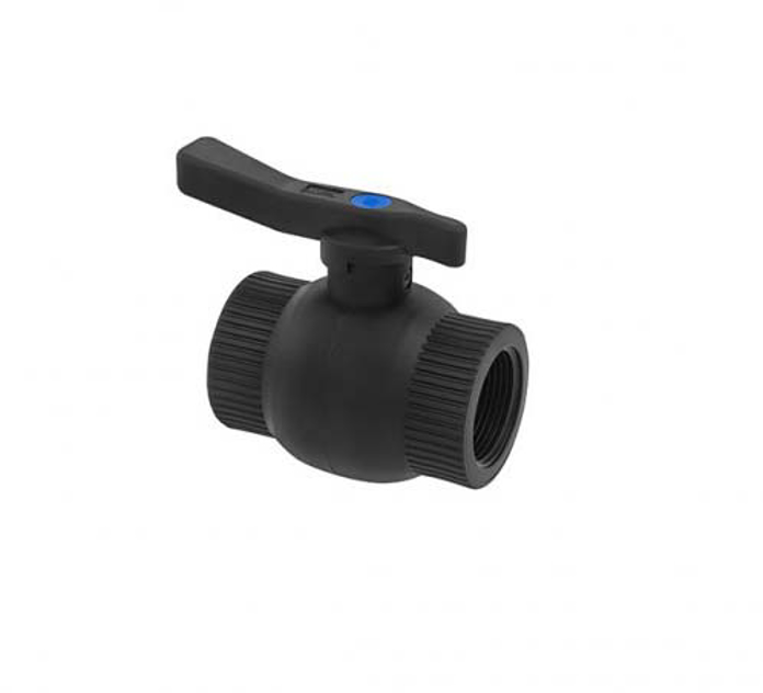 Plastična slavina 5/4" sa metalnom kuglom za regulaciju protoka vode do 10 bara